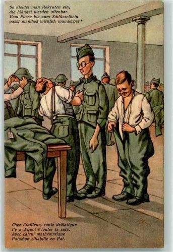 6490 Andermatt - Einkleidung der Rekruten Feldpost Kaserne