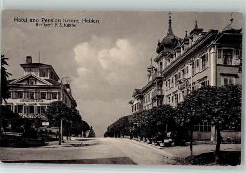 9410 Heiden 1930 - Hotel und Pension Krone , gute Erhaltung AK