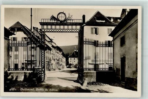2800 Delémont Delsberg 1928 - Entree du Chateau