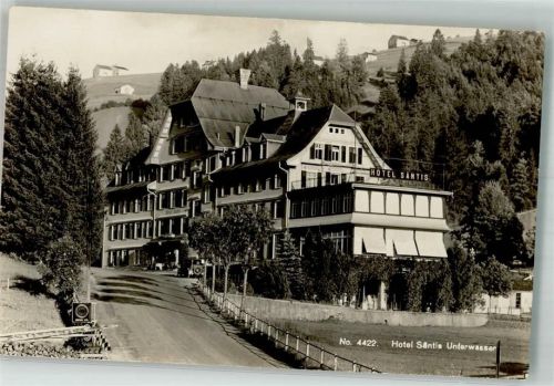 9657 Unterwasser Foto AK Hotel Säntis