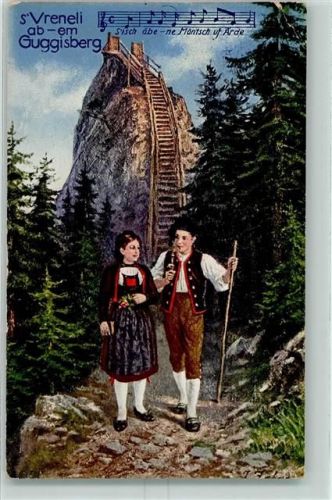 Guggisberg S'Vreneli Guggisberg Tracht Schweiz 1918 Gebrauchsspuren