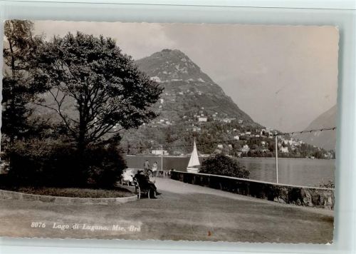 6900 Lugano - Lago di Lugano Mte Brè Segelschiff