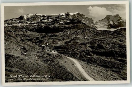 Klausenpass 1912 - Hüttenstempel Hotel