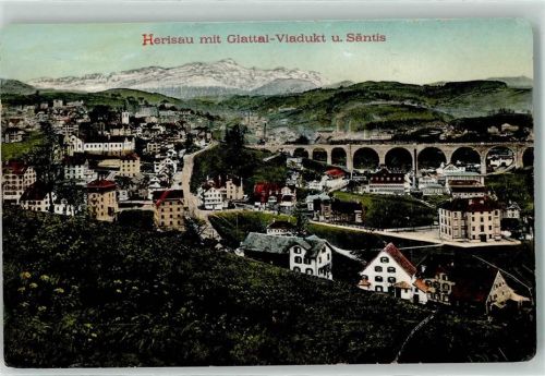 9100 Herisau Gebrauchsspuren Glattal Viadukt Säntis