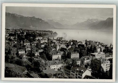 1800 Vevey Foto AK Tour de Peilz