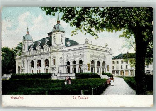 1400 Yverdon-les-Bains 1907 Foto AK Gasthaus le Casino