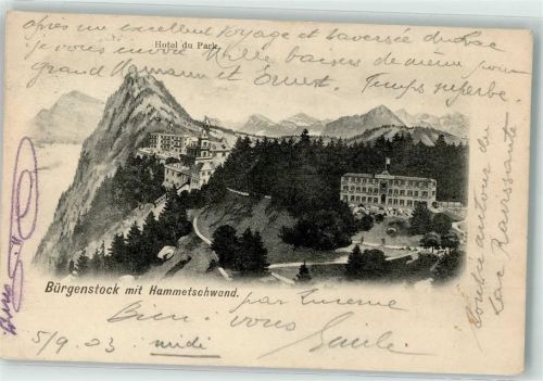 6363 Bürgenstock 1903 - Hammetschwand