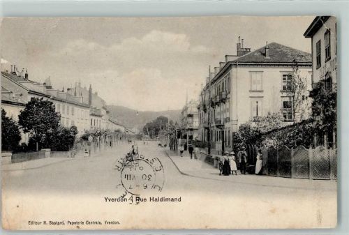 1400 Yverdon-les-Bains 1917 Gebrauchsspuren Rue Haldimand