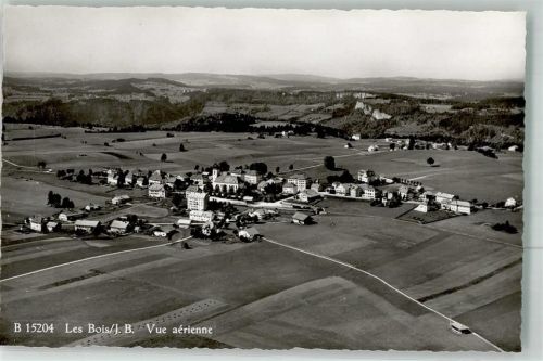 2336 Les Bois Foto AK Fliegeraufnahme