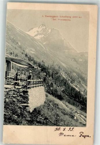 7504 Pontresina 1899 - Gasthaus Schafberg