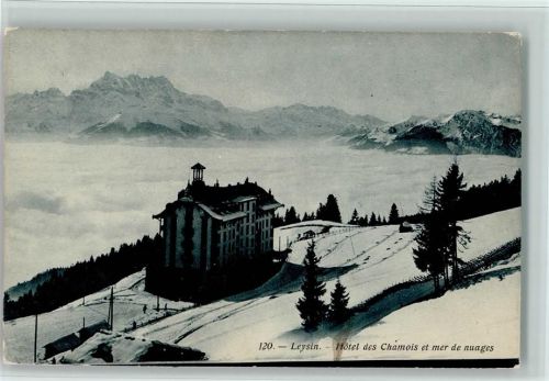1854 Leysin - Hotel des Chamois Winter