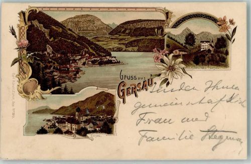 6442 Gersau 1898 Lithographie Kindlimord