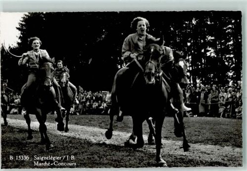 2350 Saignelégier Karte beschädigt Marche-Concours