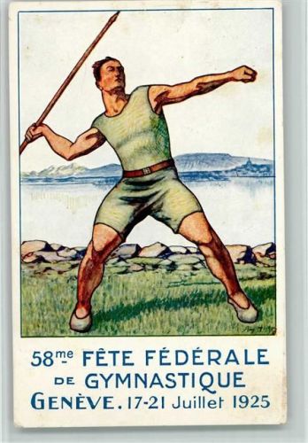 1200 Genève Genf - 58 Fete Federale de Gymnastique 1925