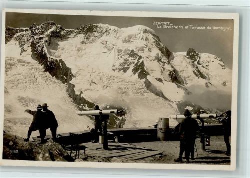 3920 Zermatt - Le Breithorn et Terrasse du Gornergrat
