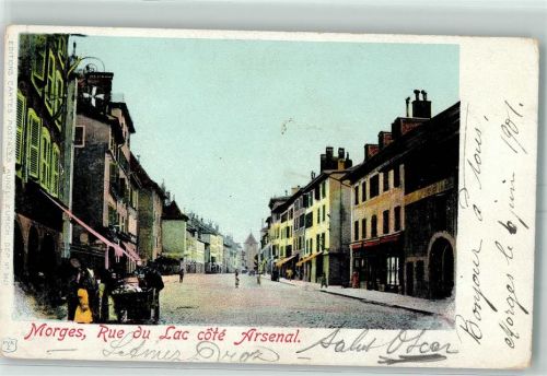 1110 Morges 1901 - Rue du Lac cote Arsenal
