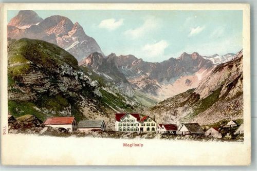Meglisalp Foto AK Gasthaus
