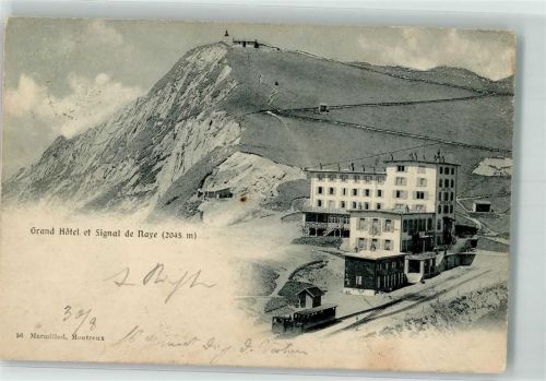 1820 Veytaux 1905 - Grand Hotel Signal de Naye Bergbahn