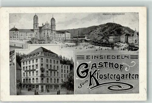 8840 Einsiedeln 1912 - Gasthaus Zum Klostergarten