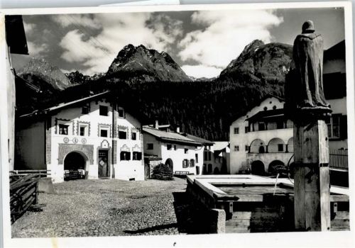 7550 Scuol Schuls - Dorfplatz