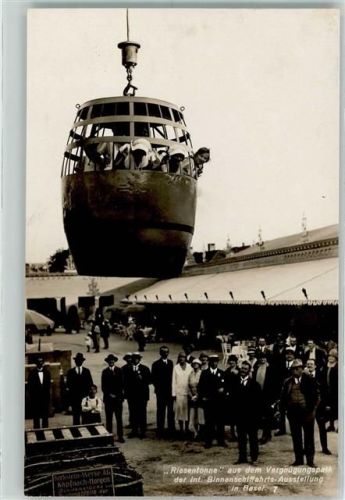 4000 Basel Bâle - Riesentonne aus dem Vergnügungspark der Int. Binnenschiffahrts-Ausstellung