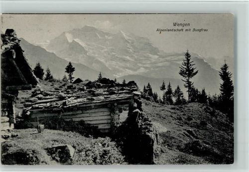3823 Wengen - Alpenlandschaft mit Jungfrau