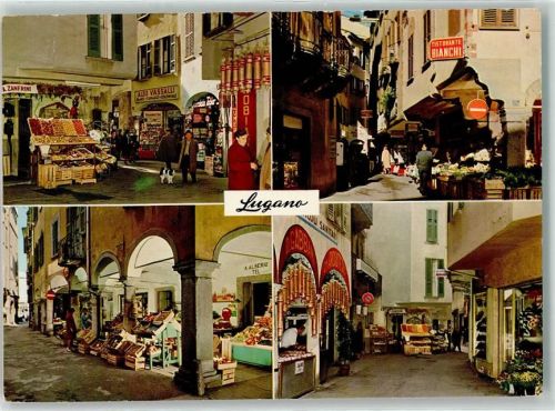6900 Lugano - Marktszene Via Pessina