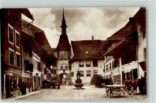 3380 Wangen an der Aare - Brunnen Dorfplatz Stadttor