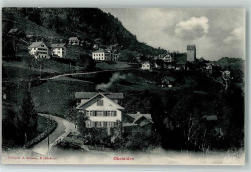 8758 Obstalden 1913 - Teilansicht AK