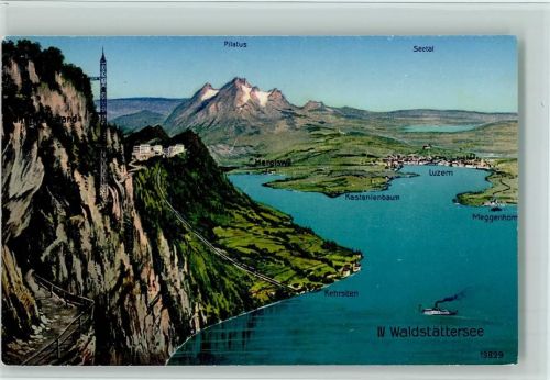 6440 Vierwaldstättersee - Bürgenstock Pilatus Seetal Kastanienbaum Luzern Merggenhorn Kehrsiten