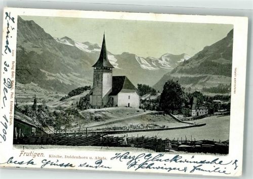 3714 Frutigen 1909 - Kirche Doldenhorn Altels