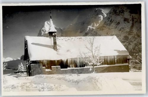 3825 Mürren Winter Kirche