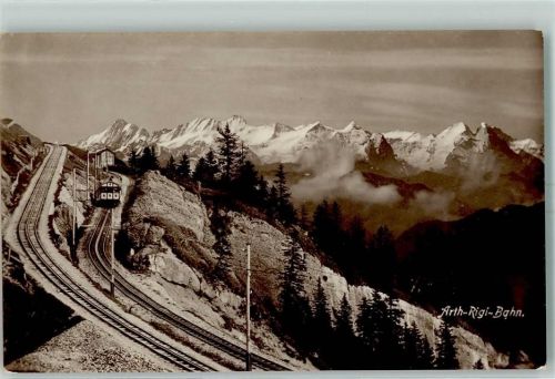Rigibahn - Partie an der Arth Rigi Bahn Alpen