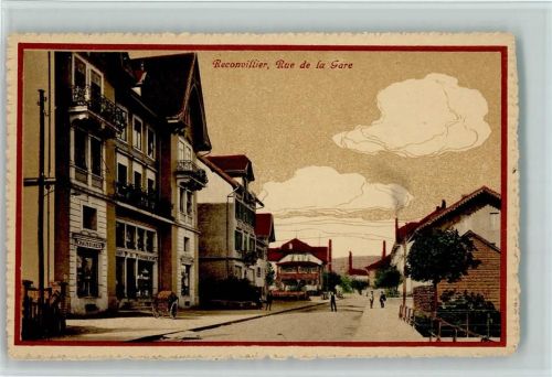 2732 Reconvilier - Rue de la Gare, Verlag Guggenheim Nr. 10079, sehr gute Erhaltung AK