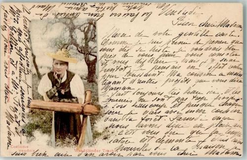 1000 Lausanne Losanna 1900 - Trachtenfrau