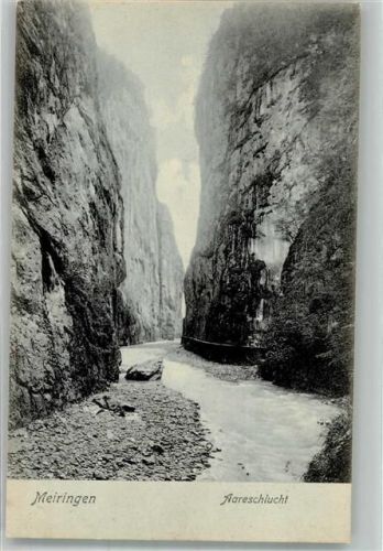 3860 Meiringen Foto AK Aareschlucht
