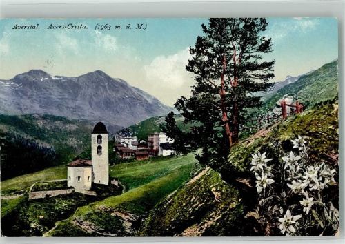 7447 Cresta Avers 1914 Foto AK Averstal