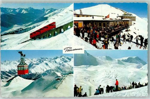 Parsenn - Parsennbahn Weißfluhjoch Weißfluhgipfelbahn Derbyschuß mit Weißfluh