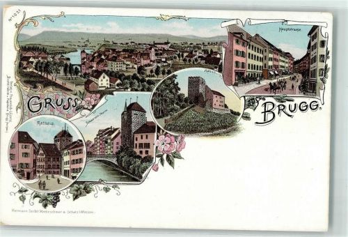 5200 Brugg AG - Rathaus Schwarzer Turm Hauptstrasse