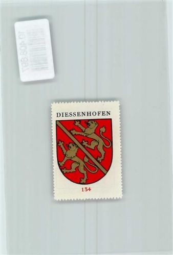 8253 Diessenhofen - Vignette Wappen Kaffee Hag ca 1920-1940 Löwe