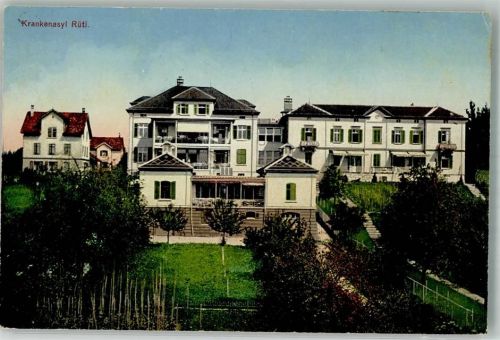 8630 Rüti ZH 1917 Foto AK Krankenhaus