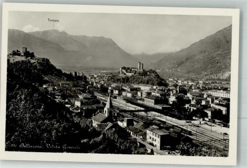 6500 Bellinzona Foto AK Bahnhof