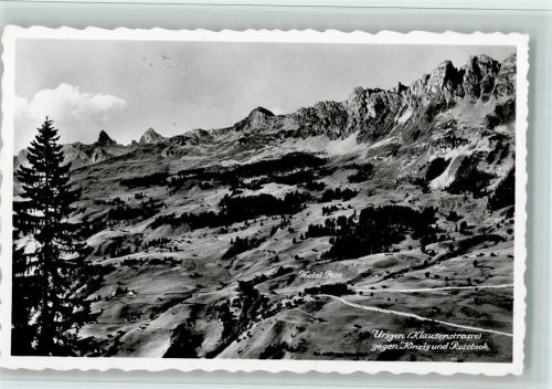 6465 Urigen Unterschächen - Klausenstrasse gegen Kinzig und Rosstock