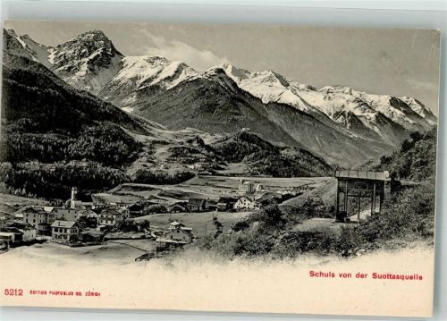 7550 Scuol Schuls 1906 Foto AK