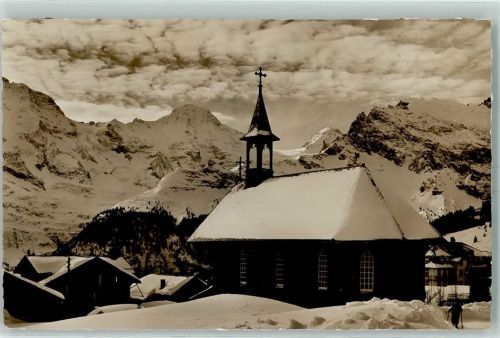 3825 Mürren - Kath. Kapelle Winter