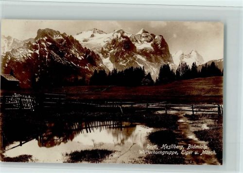 6086 Hasliberg Reuti - Bidmialp Wetterhorngruppe Eiger Mönch