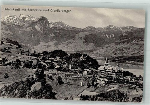 6073 Flüeli-Ranft Foto AK Sarnersee Giswilerberge