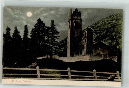 7505 Celerina/Schlarigna Mondschein Kirche St. Jann