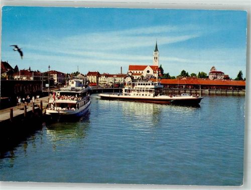 8590 Romanshorn 1966 Foto AK Hafen Motorschiffe