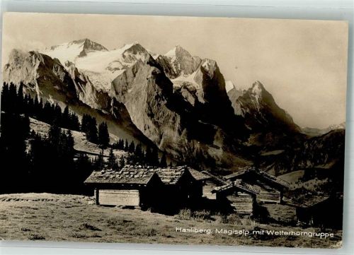 6083 Hasliberg Hohfluh Foto AK Mägisalp Wetterhorngruppe